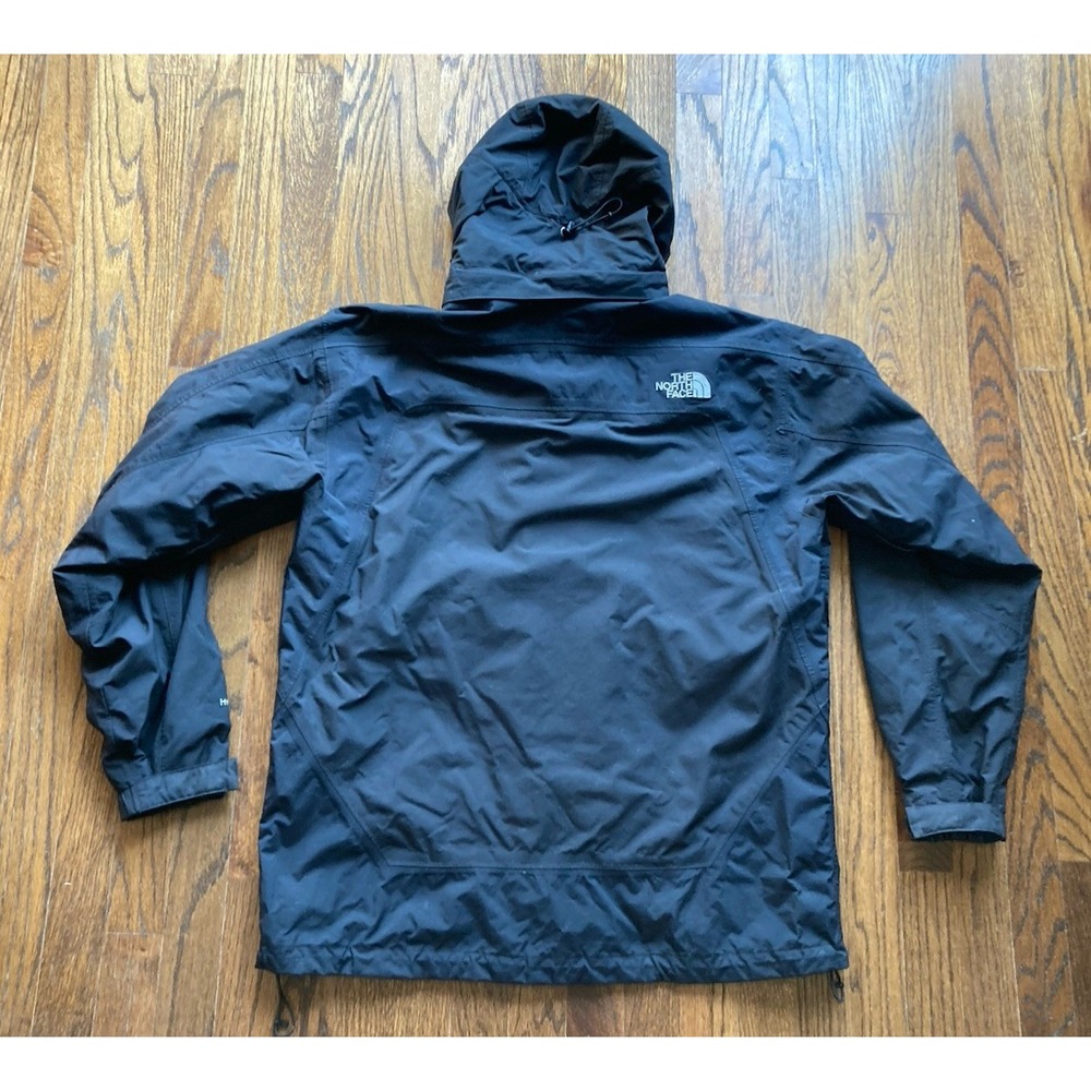 The North Face Rain Ski Jacket Mens Large Black Hooded Soft shell Snowboard - Picture 8 of 11